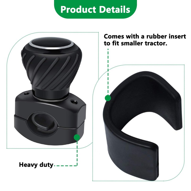 MAEZOE Steering Wheel Spinner Knob, Universal Steering Wheel Ball Knobs