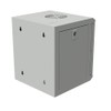 NavePoint 11.8 in Wall Mount Network Cabinet, 6U, Glass, Gray