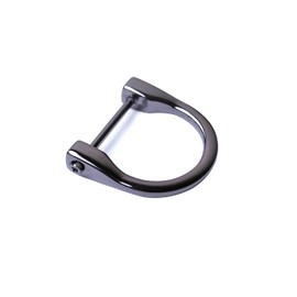 Bobeey 8pcs 1 inch D-Rings Horseshoe Shape U Shape D Rings Screw in Shackle Horseshoe Shape D Ring Replacement Purse Accessories Keychain BBC6 (1'', Black Gun) …