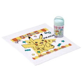 Skater OA5AG-A Hot Towel Set with Case, Kids, Made in Japan, Pokemon Popping Up