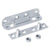 8 Sets No Mortise Bed Frame Brackets,4¼"x1”Bed Rail Clips Plates