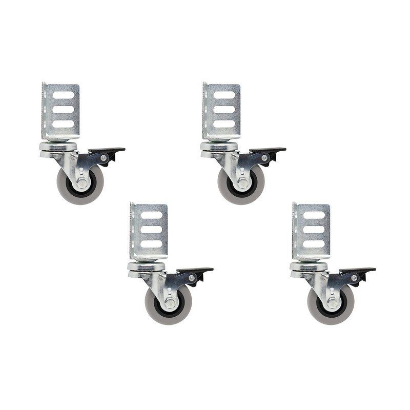 Shepherd Hardware 8126E 1-7/8-Inch TPR Swivel Corner Casters with Top