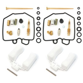 Deluxe Carburetor Rebuild Kit With Floats - Fits Honda CM400 1980-1981