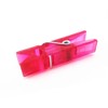 Yueton 50 piezas Mini colores transparente pinza pinzas de plástico,