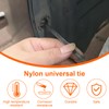 120PCS Nylon Universal Kabelbinder Schnalle, Kabelbinder für Auto, Selbstverriegelung Krawattenhalter,