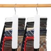 POFET Wooden tie rack, 360° rotating tie rack, wardrobe tie