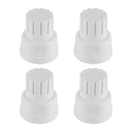 Laroal 4 Radiator Caps White Plastic Radiator Caps White Plastic Radiator Caps for Underfloor Heating Manifold Short Handwheel Switches