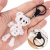 OIIKI 28 Sets Black Keychain Rings for Crafts, Round Split