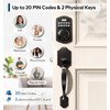 TEEHO Keyless Entry Door Lock Deadbolt with Handle Set, Electronic