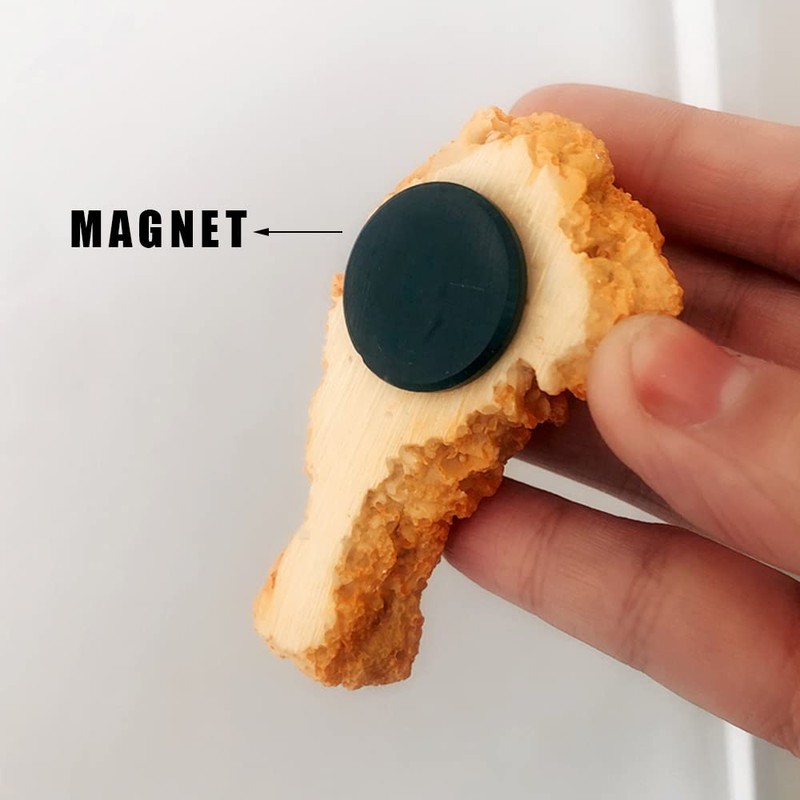 Simulation Fast Food Refrigerator Magnets, Resin Fried Chicken Wings Legs