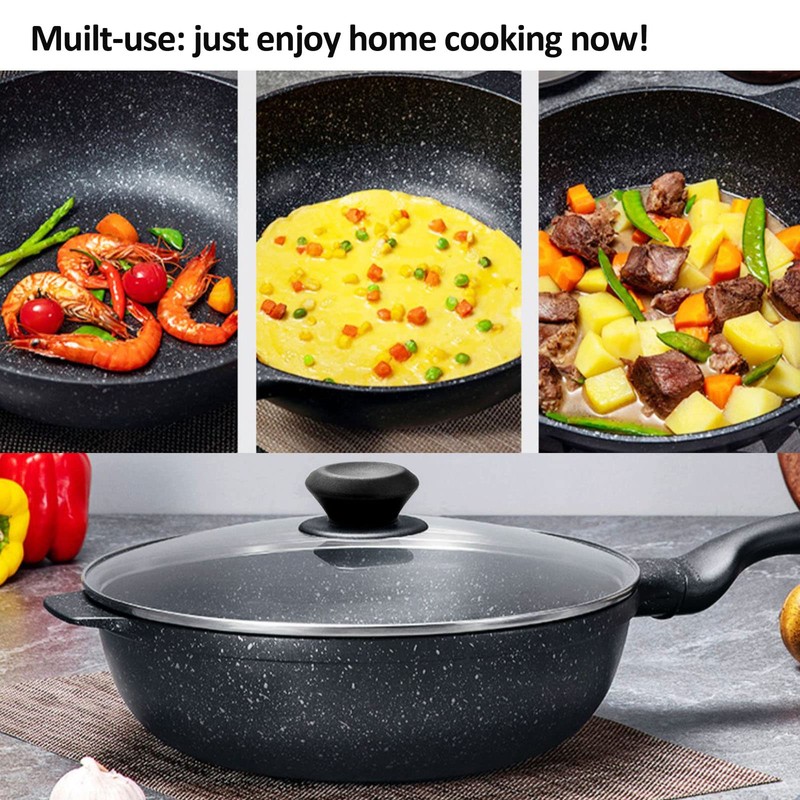 Glass Lid for 10.25 in Frying Pan, Tempered Replacement Top