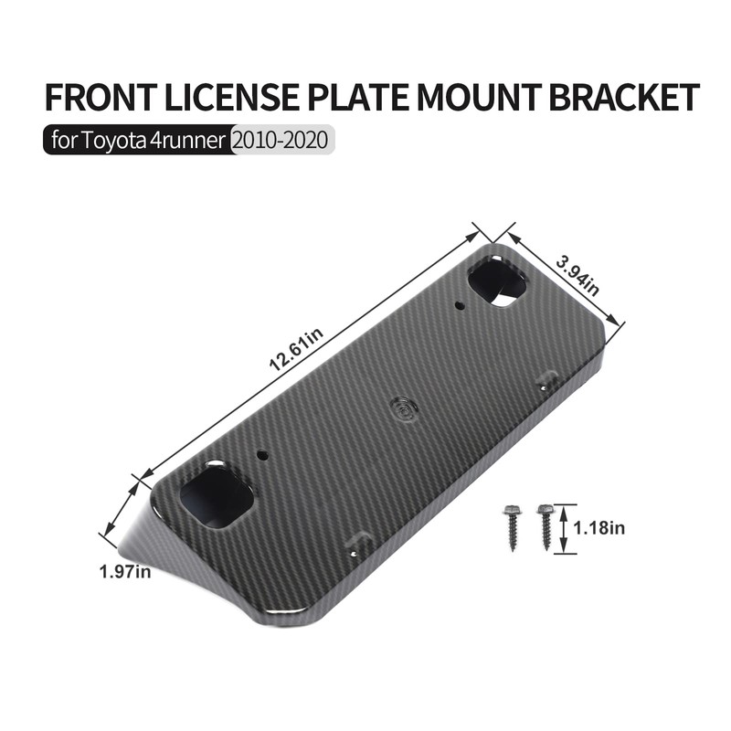 Voodonala for 4runner Front License Plate Mounting Kit Bracket Frame