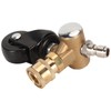 Undercarriage Cleaner Swivel Wheel with 1/4in Quick Connector Brass Pressure