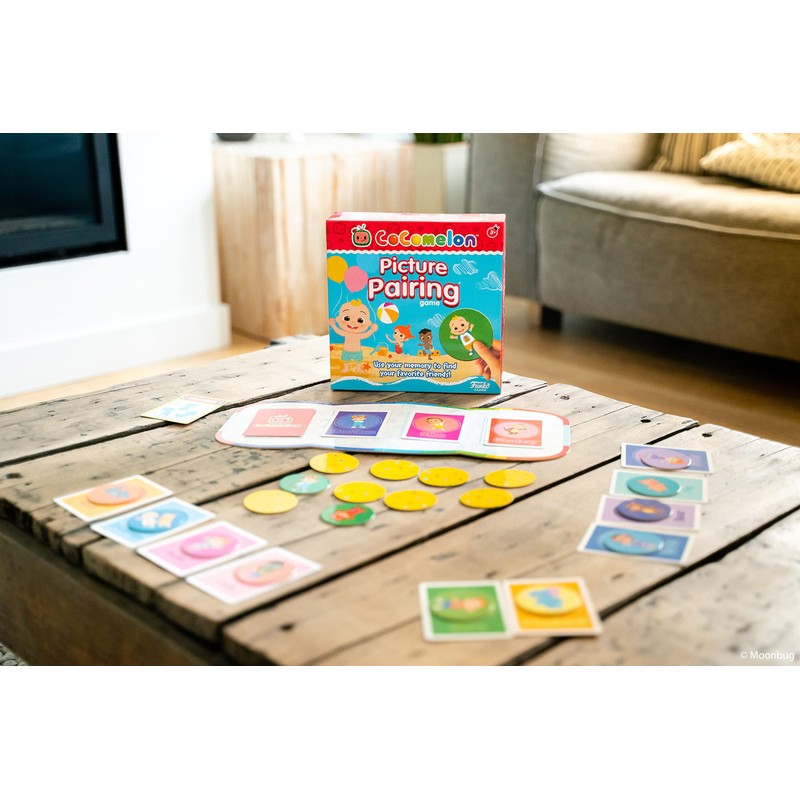 CoComelon Picture Pairing Memory Game for 2-4 Players Educational Game