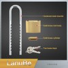 Lanube Solid Brass Cabinet Locks with Keys U Lock with