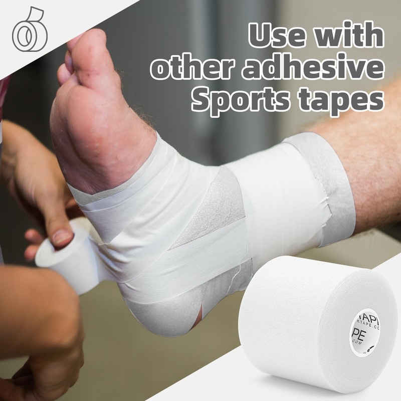OK TAPE Pre Wrap Tape (4-Rolls) - Athletic Foam Underwrap
