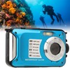 Waterproof Digital Camera 1080P 30MP 16X 10FT Underwater Camera for