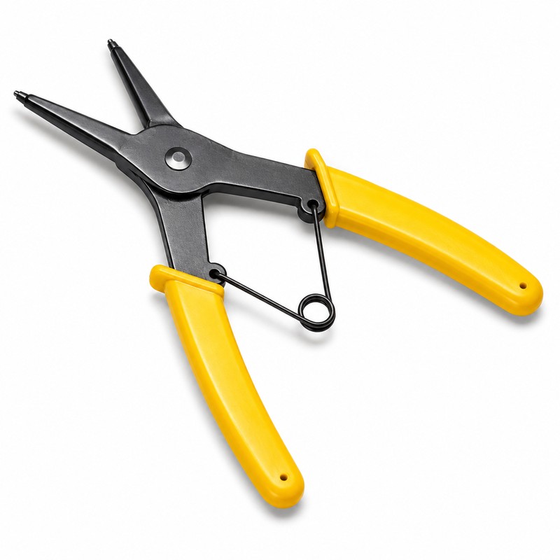 2-in-1 Circlip Pliers for Snap Ring Removal – High-Carbon Steel