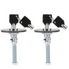 Quick Release, KIMISS 2Pcs Universal Carbon Style Bonnet Cover Lock