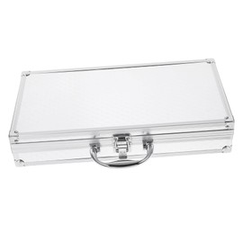 WHAMVOX Aluminum Tool Box Portable Hard Shell Carrying Case with Clasp Lightweight Briefcase for Men for Home Office Outdoor Travel and Tool Organization