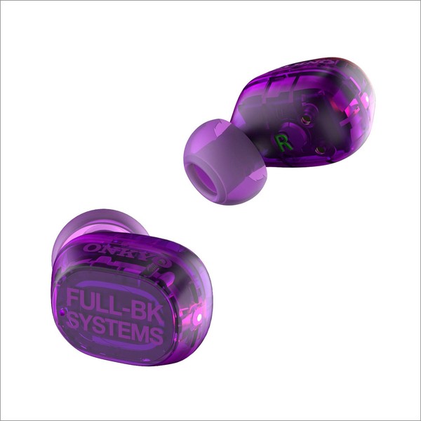 Onkiyo IE-FBK(V), Fully Wireless Earphones, Bluetooth Compatible, Left and Right Separated, Microphone Included, Purple