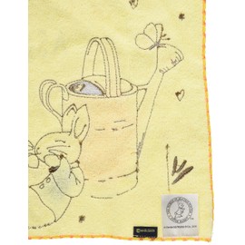 Marushin 5605008300 Hand Towel, Peter Rabbit 9.8 x 9.8 inches (25 x 25 cm), Sleeping Peter, 100% Cotton, Embroidered