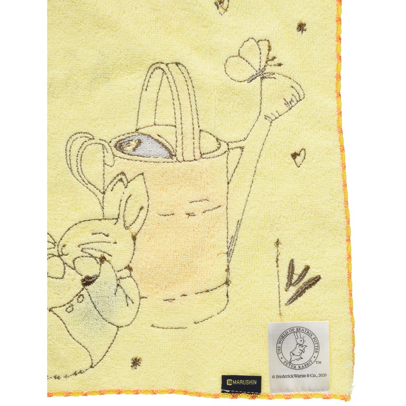 Marushin 5605008300 Hand Towel, Peter Rabbit 9.8 x 9.8 inches