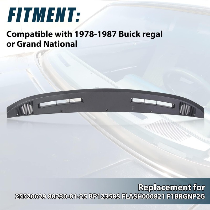 7BLACKSMITHS Upper Dash Panel Compatible with 1978-1987 Buick Regal &