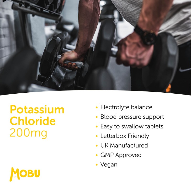 Potassium 200mg 120 Tablets | Contributes to Normal Blood Pressure,