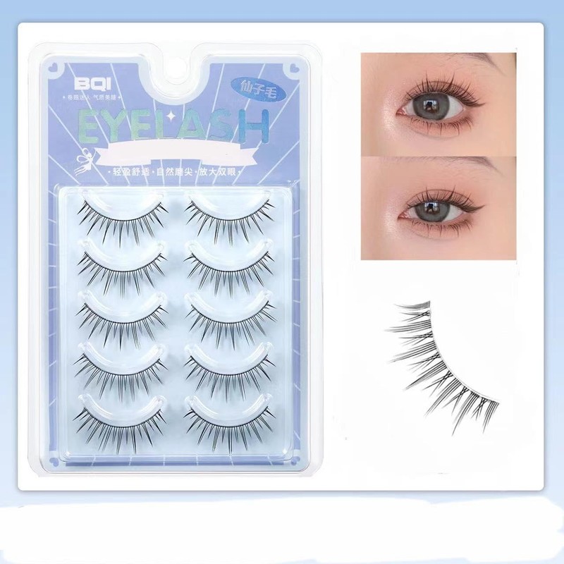 Natural False Eyelashes, Natural Eyelashes, Premium Fiber, Soft and Long