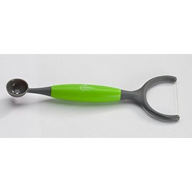 Jokari 229964 - Melon Tool Multi-Use - Easily Removes Rinds, Slices and Makes Melon Balls - Black