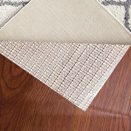 Rutschfeste Teppichunterlage, 70 x 140 cm, rutschfeste Teppichunterlage & Teppichgreifer, schneidbare PVC-Teppichunterlage, sicherer Halt, Geräuschreduzierung für Laminat, Holz, harte Böden und
