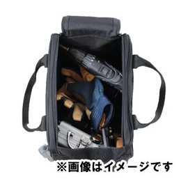 BMB-06 4962308193272 BIGMAN BIGMAN BIGMAN DOUBLE ZIP VOLUMBE 13 TOOL STORAGE BAG TOOL BAG DURABLE BLACK FABRIC