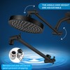 Nuodan High Pressure Rain Shower Head with 11'' Extension Arm