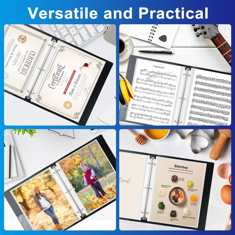 300 Pack Clear Sheet Protectors, 8.5 x 11 inch Page