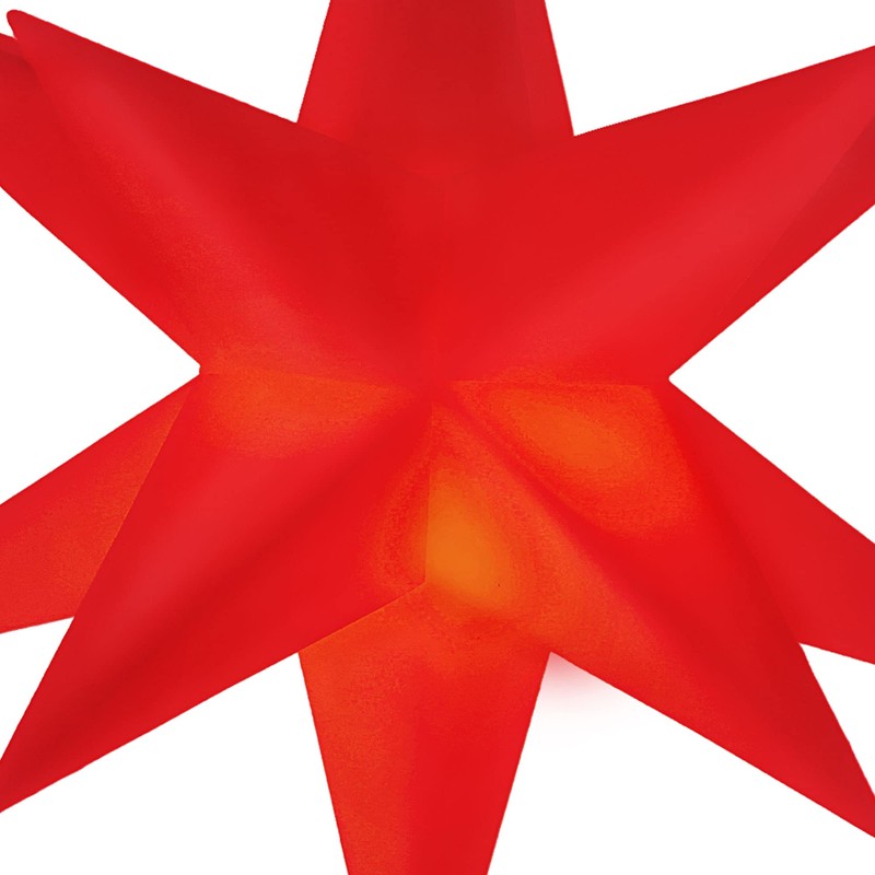 Luminous Star 3D Red 12 Prongs for Hanging Diameter 11