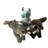 Weighted stuffed animal, bunny or raccoon sensory plush with 2-3