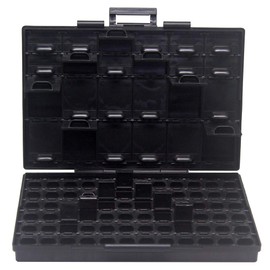 AideTek BOXALL96AS 96 Compartments Anti-static ESD Safe Empty Enclosure SMD SMT IC diode Parts Organizer Transistor