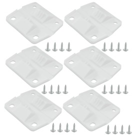 OSVJE 6 Pack Replacement Cooler Hinges, Plastic Hinges with Screws Set, Compatible with Camping Coolers for Camping/Outdoor Enthusiasts