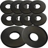 M8 X 25mmmm Black Rubber Penny Washers (Pack of 10)