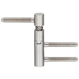 Gedotec 1 x door hinge, room door, drilling tape, rising door hinge variant 5450, stop: DIN left, load capacity up to 40 kg, made in Germany, nickel-plated metal hinge for interior doors and wooden doors