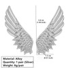 2Pcs Feather Brooch for Women Men Gold Suit Pins Metal