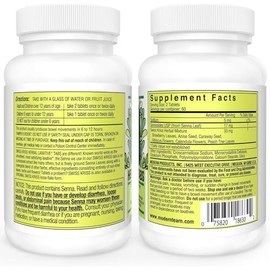Swiss Kriss Herbal Laxative Tablets, Gentle & Natural Laxatives for Constipation Relief for Adults & Children Over Age 6, Works in 6-12 Hours, Senna L