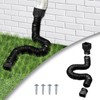Rain Gutter Downpipe Extensions, Flexible Rain Gutter Downpipe Drain Rainwater