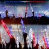 Junkin 24 Pcs 4th of July Glow Sticks Bulk 15.8"