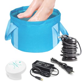 YoTmake Ionic Detox Foot Bath SPA Machine, Ionic Cleanse Detox Foot Bath Spa Machine, Ionic Foot Bath Detox Machine with Blue Bucket for Health Care Personal Home Travel