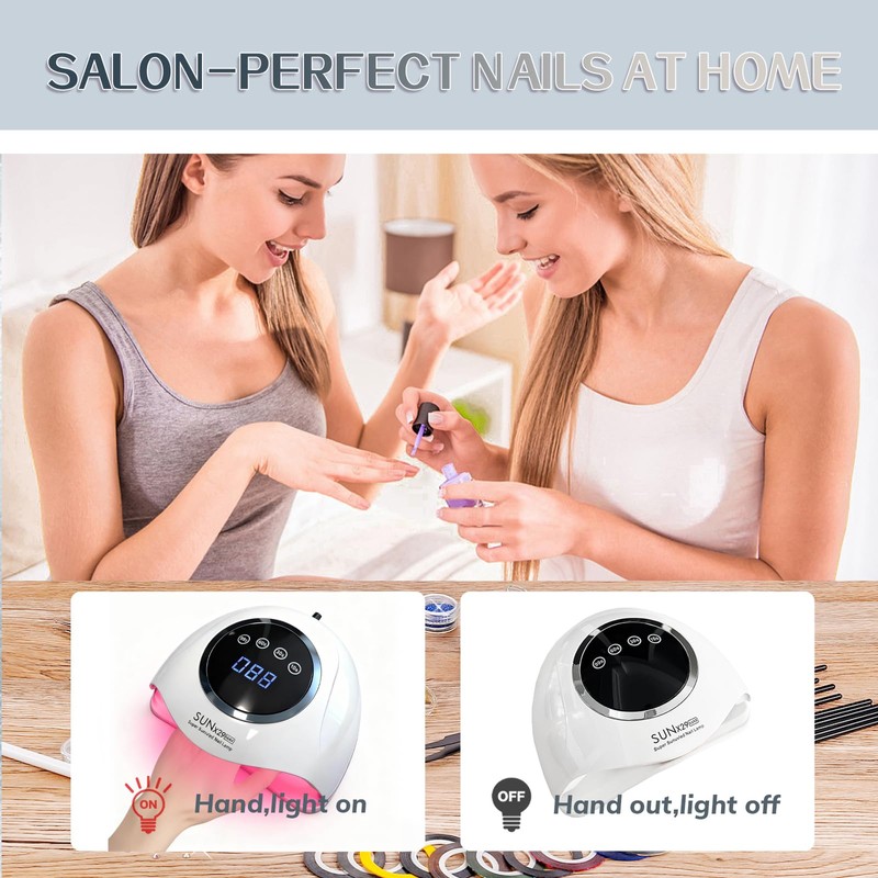 PROFESSIONAL 500W UV LED NAIL LAMP - 90 LED Bulbs
