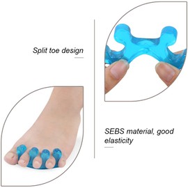 8 Pieces Gel Toe Stretcher Repeatable Washable Toe Separator Toenail Divider for Women and Men, Quickly Alleviating Pain After Yoga and Sports Activities