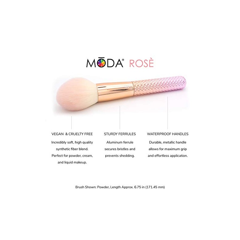 Royal Brush Moda Rose Cosmetic 5 Piece Make Up Complete