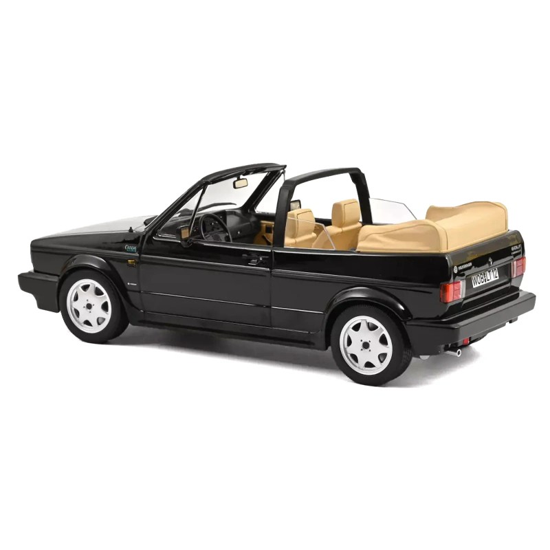 Norev 1/18 Diecast Model Car Black for Volkswagen Golf Cabriolet